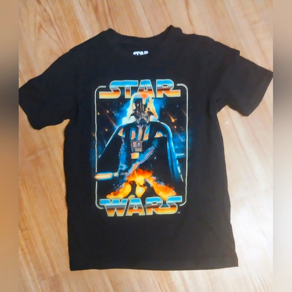 Star Wars Black T-Shirt with Darth Vader Graphic